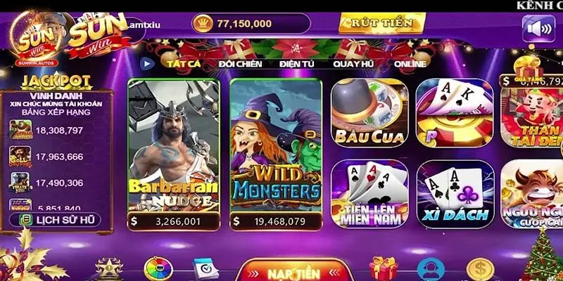 Những điểm mạnh tại cổng game Sunwin